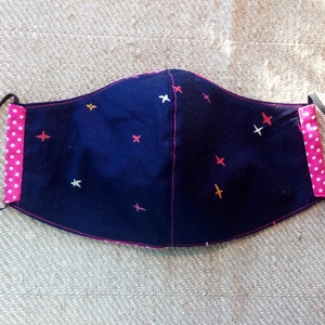 PINK PÖTTYÖS - fregoli arcmaszk - ruha & divat - maszk, arcmaszk - Meska.hu