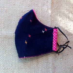 PINK PÖTTYÖS - fregoli arcmaszk - ruha & divat - maszk, arcmaszk - Meska.hu