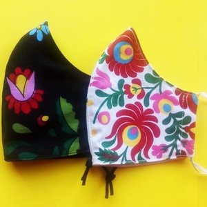 2 db MATYÓ mintás NŐI (kisebb) méretű pamut maszk, Maszk, Arcmaszk, Varrás, MESKA