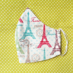 vendeg401889 részére - női arcmaszk Eiffel toronnyal, pamutból - Meska.hu