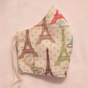 vendeg401889 részére - női arcmaszk Eiffel toronnyal, pamutból -  - Meska.hu