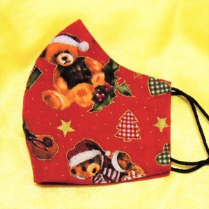 MACIMIKULÁS - karácsonyi M méretű minőségi pamut maszk - ruha & divat - maszk, arcmaszk - női - Meska.hu