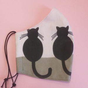 Cicás arcmaszk pamutból - női méret, Ruha & Divat, Maszk, Arcmaszk, Varrás, MESKA