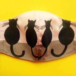 Cicás arcmaszk pamutból - női méret - ruha & divat - maszk, arcmaszk - Meska.hu