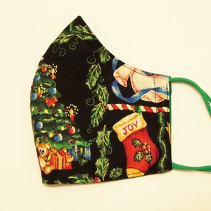 Karácsonyi, minőségi pamut maszk - M méret - ruha & divat - maszk, arcmaszk - női - Meska.hu