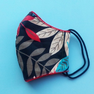 Színes leveles 100%-os  pamut maszk S méret, Ruha & Divat, Maszk, Arcmaszk, Női, Varrás, MESKA