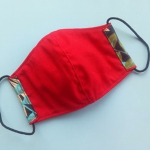 Színes leveles 100%-os  pamut maszk S méret - ruha & divat - maszk, arcmaszk - női - Meska.hu