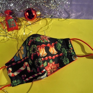 3 db karácsonyi, családi - minőségi pamut maszk - M, S, XS  méretben, kedvezménnyel - női - női - Meska.hu