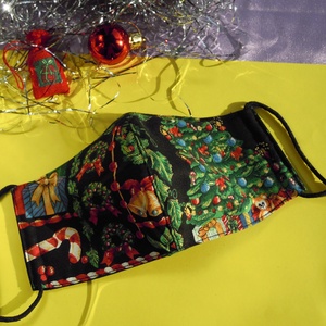 3 db karácsonyi, családi - minőségi pamut maszk - M, S, XS  méretben, kedvezménnyel - női - női - Meska.hu