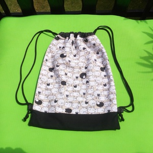 Barikás gymbag, hátizsák, tornazsák 100% pamut , Táska & Tok, Hátizsák, Tornazsák, Gymbag, Varrás, MESKA