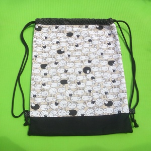 Barikás gymbag, hátizsák, tornazsák 100% pamut  - táska & tok - hátizsák - tornazsák, gymbag - Meska.hu