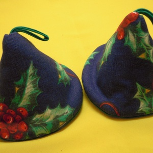 Piros bogyós magyal - edényfogó , Otthon & Életmód, Konyhafelszerelés, tálalás, Konyhai textil, Edényfogó & Edényfedő, Varrás, MESKA