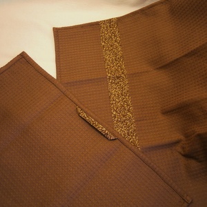 Barna waffle konyharuha, törlőruha 2 db-os - otthon & életmód - konyhafelszerelés, tálalás - konyhai textil - konyharuha & törlőkendő - Meska.hu