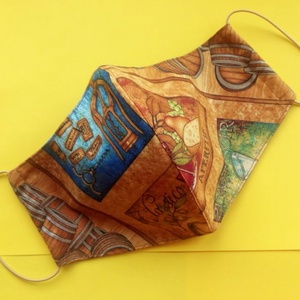 Pinot Noir férfi L méretű maszk 100 % minőségi pamutból - ruha & divat - maszk, arcmaszk - Meska.hu