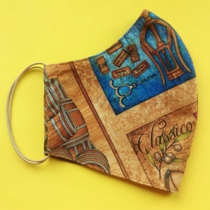 Pinot Noir férfi L méretű maszk 100 % minőségi pamutból - ruha & divat - maszk, arcmaszk - Meska.hu