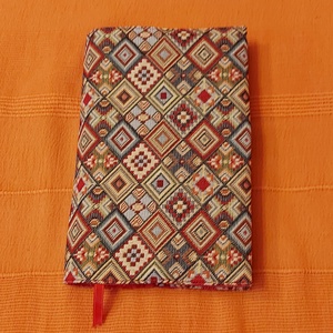 Rombusz mintás textil könyvborító 1., Könyv & Zene, Könyvtok, Varrás, MESKA