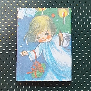 Angyalkák 1. - karácsonyi gyufacsomag /közepes méretű gyufa/ - karácsony - karácsonyi lakásdekoráció - karácsonyi illatgyertya, mécses - Meska.hu