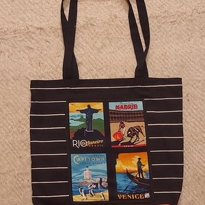 Bevásárló szatyor - városképekkel - Meska.hu