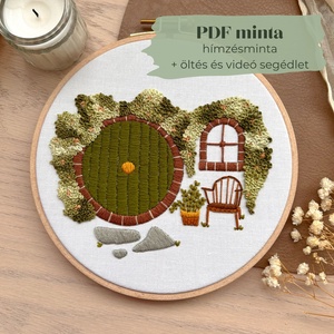 Hobbitlak kezdőbarát PDF minta és segédanyag, digitális hímzés tutorial videóval - diy (csináld magad) - workshop & tanfolyam - Meska.hu