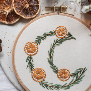 Yule holdkoszorú digitális hímzésminta PDF kezdőknek - diy (csináld magad) - szabásminta, útmutató - hímzés minta - Meska.hu
