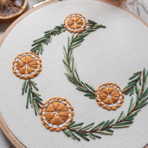 Yule holdkoszorú digitális hímzésminta PDF kezdőknek - diy (csináld magad) - szabásminta, útmutató - hímzés minta - Meska.hu
