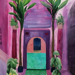 Marokkó, Művészet, Festmény, Festmény vegyes technika, Festészet, MESKA