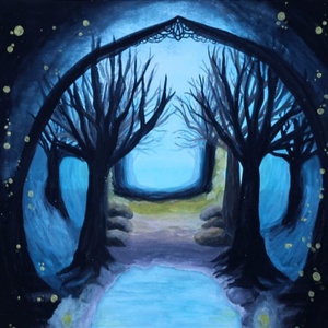 Ösvény, Művészet, Festmény, Festmény vegyes technika, Festészet, MESKA