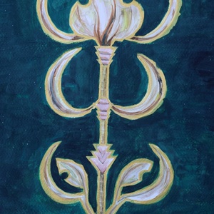 Réz dísz, Művészet, Festmény, Akvarell, , MESKA