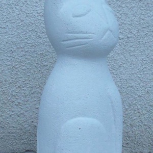 Nagy macska - egyedileg kézzel faragott kültéri szobor (60cm magas)  -  - Meska.hu