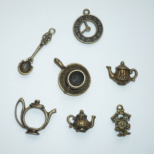 Tea-time - réz színű vintage függő (medál) gyűjtemény - kellékek & szerszámok - ékszerkellék - medál csomag - Meska.hu
