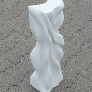Organikus kerti szobor - egyedileg kézzel faragott kerti szobor (60cm magas) - művészet - szobor - kő - Meska.hu