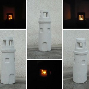 Nagy világítótorony - egyedileg kézzel faragott kültéri szobor (60cm magas)  -  - Meska.hu