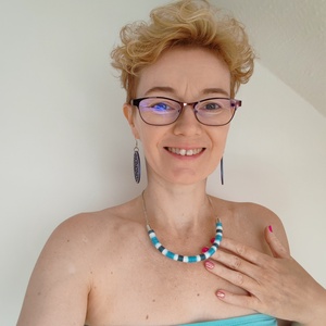 Ocean Twist Slim � Kézzel tekert kék-fehér csíkos textilékszer (Türkiz - Teal) - Meska.hu