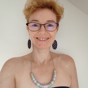Mint - Lilac Twist � Mentazöld és halványlila fonallal bevont íves nyakék ezüst lánccal - ékszer - nyaklánc - statement nyaklánc - Meska.hu