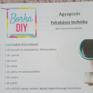 DIY agyagozás kezdő készlet - diy (csináld magad) - egységcsomag - Meska.hu