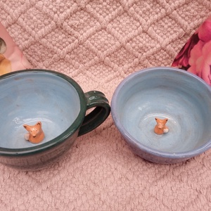 Rókás bögre pár - Meska.hu