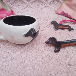 Tacskós szett - otthon & életmód - konyhafelszerelés, tálalás - tálalás - bögre & csésze - Meska.hu