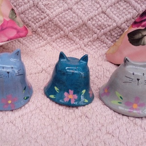 Macskás csengők, Otthon & Életmód, Ház & Kert, Szélcsengő, Kerámia, MESKA