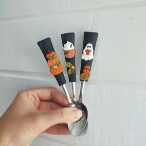 Halloween kiskanalak, Otthon & Életmód, Konyhafelszerelés, tálalás, Tálalás, Kanál & Villa, Gyurma, MESKA