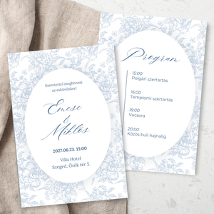 Elegáns esküvői meghívó - Meska.hu