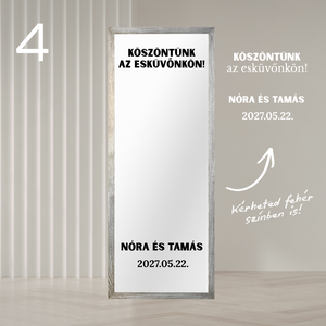 Esküvői tükör matrica - esküvő - dekoráció - esküvői tükör matrica - Meska.hu