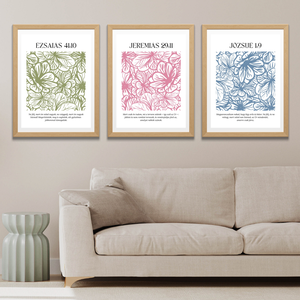 Igeverses fali dekoráció, Dekoráció igeverssel, Igevers Print - Meska.hu