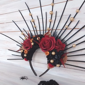 Halloween Fejdísz - Tiara- - otthon & életmód - dekoráció - halloween - halloweeni jelmez és kiegészítők - Meska.hu