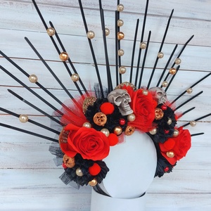 Halloween Fejdísz - Tiara- - otthon & életmód - dekoráció - halloween - halloweeni jelmez és kiegészítők - Meska.hu