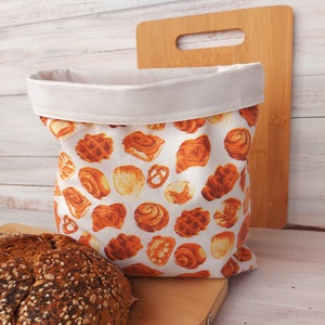 Frissen tartó Kenyeres Zsák Szett - Pékárú mintás- - táska & tok - bevásárlás & shopper táska - kenyeres zsák - Meska.hu