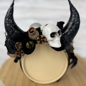 Fejdísz - fekete Halloween, Otthon & Életmód, Dekoráció, Halloween, Halloweeni jelmez és kiegészítők, Mindenmás, MESKA
