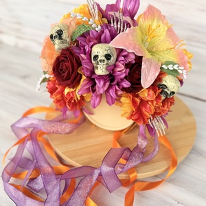 Mexikói Virágos Fejdísz - otthon & életmód - dekoráció - halloween - halloweeni jelmez és kiegészítők - Meska.hu