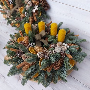 Adventi koszorú Szett - karácsony - adventi díszek - adventi koszorú - Meska.hu