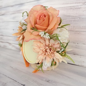 Virágos fejdísz bohém stílusban � natúr erdei hajdísz esküvőre és fotózásra - ékszer - lábdísz és testékszer - piercing, fejdísz - Meska.hu