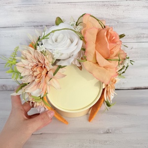 Virágos fejdísz bohém stílusban � natúr erdei hajdísz esküvőre és fotózásra - ékszer - lábdísz és testékszer - piercing, fejdísz - Meska.hu